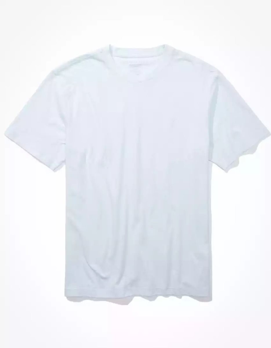 T Shirts American Eagle AE Super Soft Legend Bleu Homme | XZB-09467001